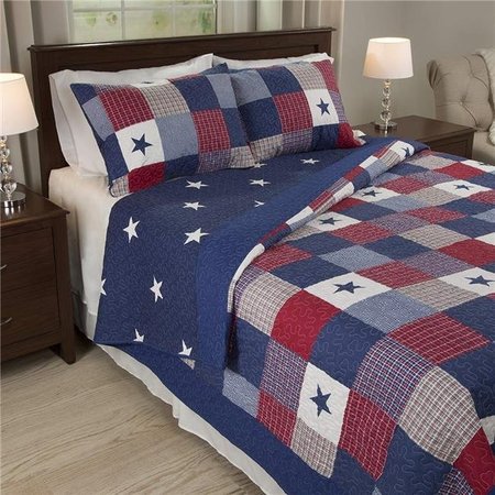 BEDFORD HOME Bedford Home 66A-03043 Caroline 2 Piece Quilt Set - Twin Size 66A-03043